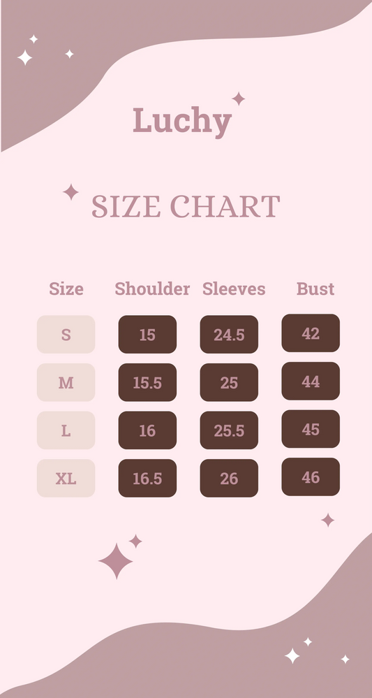 Size-Chart Luchy Line