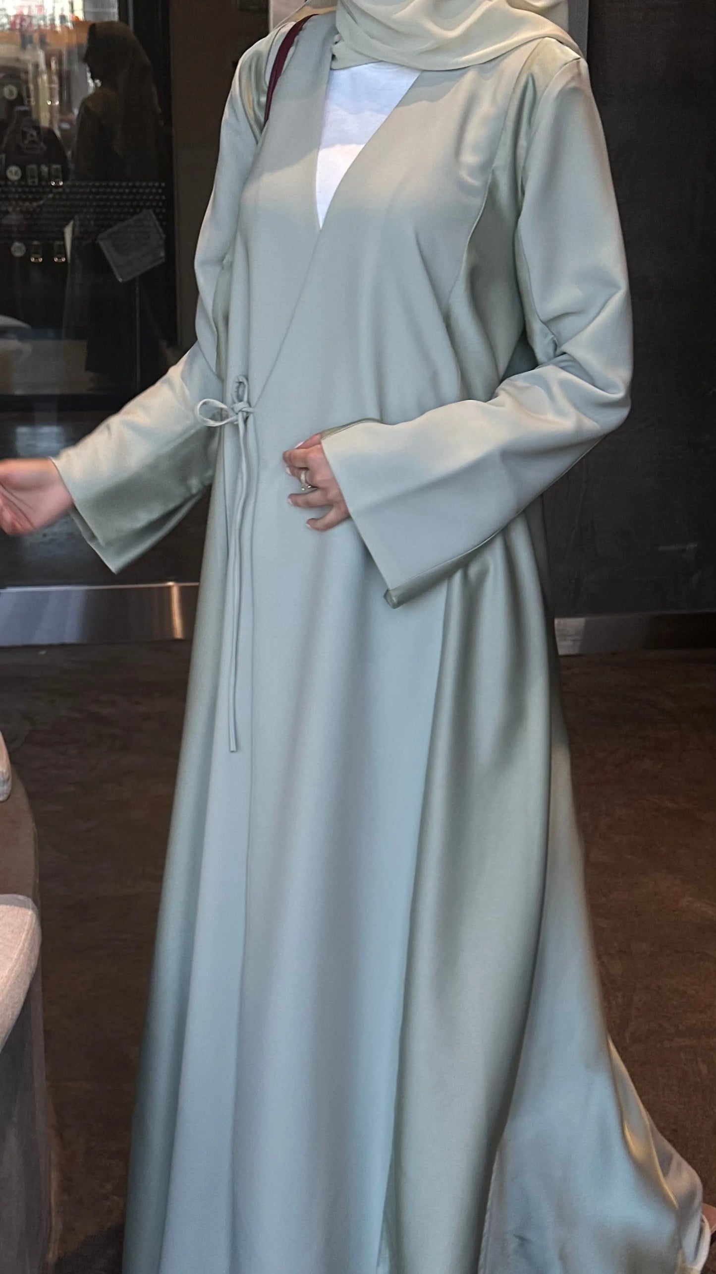 Pistachio Abaya Luchy Line
